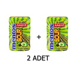 Mentos 56 gr Sour Yeşil Elma Aromalı Draje Sakız