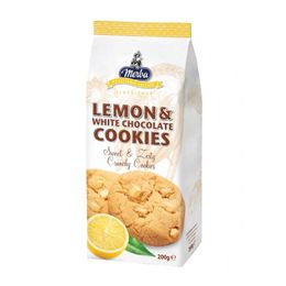 Merba 200 gr Beyaz Çikolatalı Limon Aromalı Kurabiye