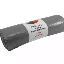 Merçöp 100 Adet Gri Hantal Ekstra Çöp Torbası