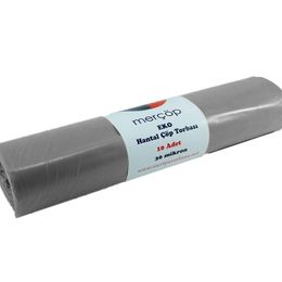 Merçöp 100 Adet Gri Hantal Smart Çöp Torbası