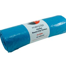 Merçöp 100 Adet Mavi Hantal Ekstra Çöp Torbası