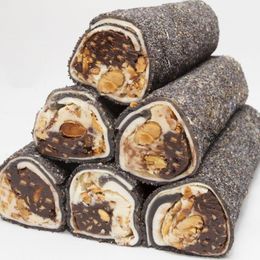 Mevlana Bazaar 1000 gr Haşhaşlı Çikolata Badem Kaymak Sarma Lokum