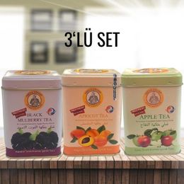 Mevlana Bazaar 3x250 gr Abdulvahap Efendi Elma Karadut Kayısı Çay