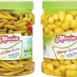 Mevsim 1,4 kg Acı Biber Turşusu + 1,4 kg Tombul Biberiye