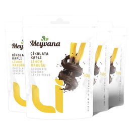 Meyvana 4x80 gr Bitter Çikolata Kaplı Limon Çubukları