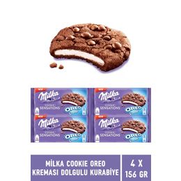 Milka 156 gr Sensations Damla Çikolatalı & Oreo Kreması Dolgulu Kurabiye