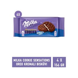 Milka 156 gr Sensations Damla Çikolatalı & Oreo Kreması Dolgulu Kurabiye