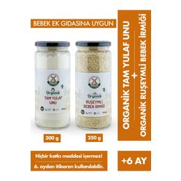 Mill More 250 gr Organik Ruşeymli Bebek İrmiği + 300 gr Organik Tam Yulaf Unu
