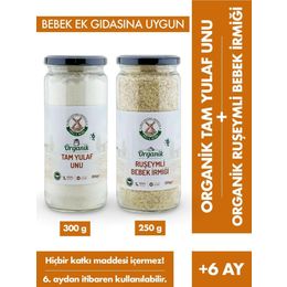 Mill More 250 gr Organik Ruşeymli Bebek İrmiği + 300 gr Organik Tam Yulaf Unu
