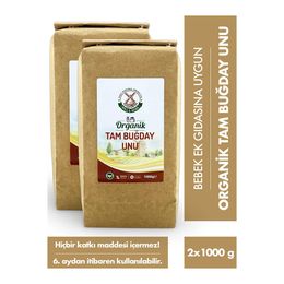 Mill More 2x1 kg Organik Tam Buğday Un