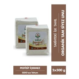 Mill More 2x500 gr Organik Tam Siyez Unu