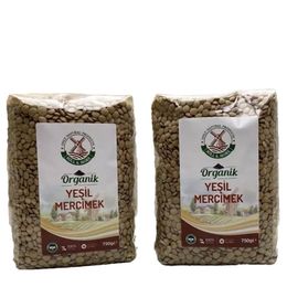 Mill More 2x750 gr Organik Yeşil Mercimek