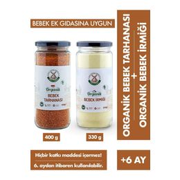Mill More 400 gr Organik Bebek Tarhanası + 330 gr Organik Bebek İrmiği