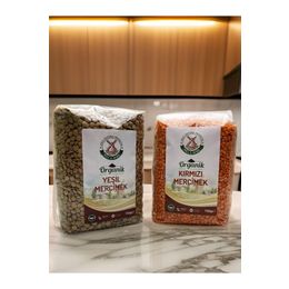 Mill More 750 gr Organik Kırmızı Mercimek + 750 gr Organik Yeşil Mercimek
