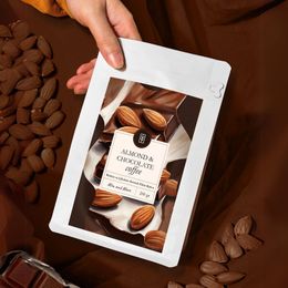 Mim And More 200 gr Almond Chocolate Coffee Badem ve Çikolata Aromalı Kahve Çekirdek Kahve