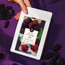 Mim And More 200 gr Black Mulberry Coffee Karadut Aromalı Kahve Çekirdek Kahve