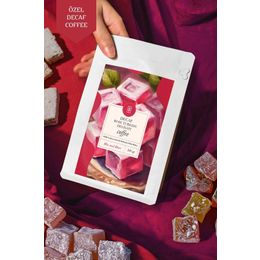 Mim and More 200 gr Rose Turkish Delight Coffee Güllü Lokum Aromalı Kahve Filtre Kahve