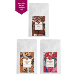 Mim and More 3x200 gr Chocolate + Raspberry + Caramelize Cookie Aromalı Filtre Kahve