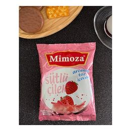 Mimoza Çilekli Sıcak 200 gr Sütlü Çilek Toz içecek Sıcak İçiniz Milkshake