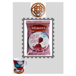 Mimoza Çilekli Sıcak 200 gr Sütlü Çilek Toz içecek Sıcak İçiniz Milkshake