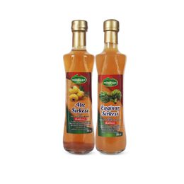 Mindivan 500 ml Doğal Enginar Sirkesi + 500 ml Alıç Sirkesi