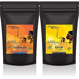 Mineiro Coffee 250 gr Guatemala Antigua Single Origin Çekirdek Kahve + 250 gr Kenya Aa+ Single Origin Çekirdek Kahve