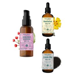 Minia Bahçe 100 ml Kuşburnu Çekirdeği Yağı + Çörekotu Yağı 30 ml + 30 ml Kantaron Yağı