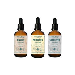 Minia Bahçe 3x30 ml Susam Yağı + Kantaron Yağı + Çörekotu Yağı