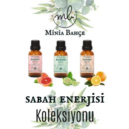 Minia Bahçe Greyfurt Yağı 10 ml - Bergamot Yağı 10 ml- 10 ml Portakal Yağı