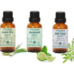 Minia Bahçe Limon Otu Yağı 10 ml +Bergamot Yağı 10 ml +10 ml Adaçayı Yağı