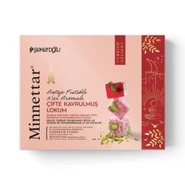 Minnettar 300 gr Fıstıklı Nar Aromalı Çifte Kavrulmuş Lokum