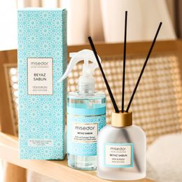 Misedor 120 ml Beyaz Sabun Çubuklu Oda Kokusu + 330 ml Oda Spreyi