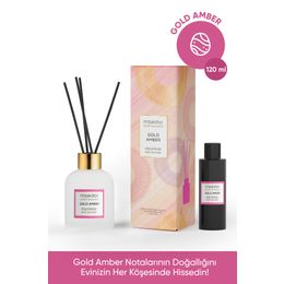 Misedor 120 ml Gold Amber Çubuklu Oda Kokusu