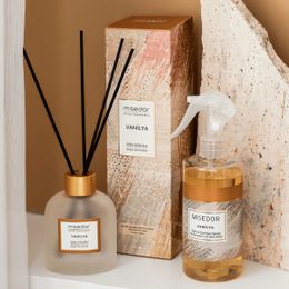 Misedor 120 ml Vanilya Çubuklu Oda Kokusu + 330 ml Oda Spreyi