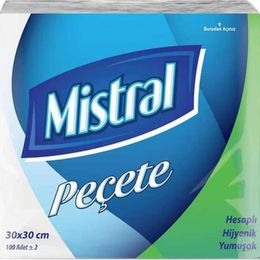 Mistral 30x30 cm 10x100'lü Kağıt Peçete