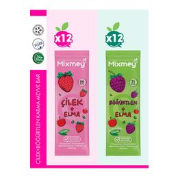 Mixmey 20 gr Çilek + Böğürtlen Karma Meyve Bar