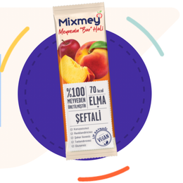 Mixmey 20 gr Elma Şeftali Propolis Bar
