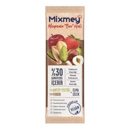Mixmey 25 gr Antep Fıstık Fındıklı Çilekli Meyve Bar