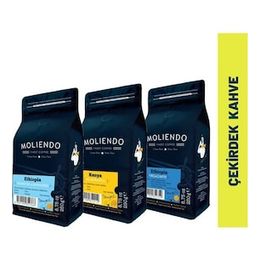 Moliendo 3'lü 250 gr Afrika Çekirdek Kahve Paketi