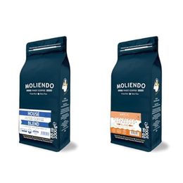 Moliendo Finest Coffee 1 kg House Blend Çekirdek Filtre Kahve + 1 kg Amalfi Espresso Blend Çekirdek Kahve