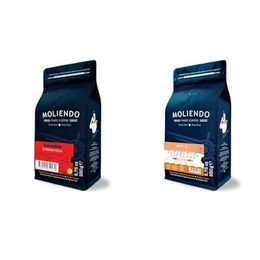 Moliendo Finest Coffee 250 gr Colombia Supremo Huila Yöresel Çekirdek Kahve + 250 gr Amalfi Espresso Blend Çekirdek Kahve