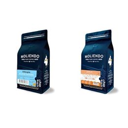 Moliendo Finest Coffee 250 gr Ethiopia Sidamo Gr 4 Kuru İşleme Yöresel Çekirdek Kahve + 250 gr Amalfi Espresso Blend Çekirdek Kahve