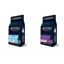 Moliendo Finest Coffee 250 gr Ethiopia Sidamo Gr 4 Kuru İşleme Yöresel Çekirdek Kahve + 250 gr Burundi Yöresel Çekirdek Kahve