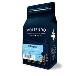 Moliendo Finest Coffee 250 gr Ethiopia Sidamo Gr 4 Kuru İşleme Yöresel Çekirdek Kahve