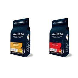 Moliendo Finest Coffee 250 gr Honduras Pacamara Finca Monte Cristo Yöresel Çekirdek Kahve + 250 gr Colombia Supremo Huila Yöresel Çekirdek Kahve