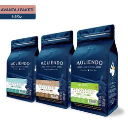 Moliendo Finest Coffee 3x250 gr Espresso Avantaj Paketi Çekirdek Kahve