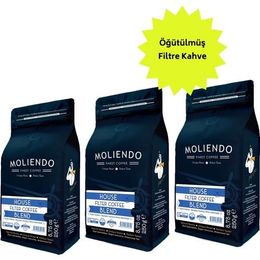 Moliendo Finest Coffee 3x250 gr House Blend Öğütülmüş Filtre Kahve Avantaj Paketi
