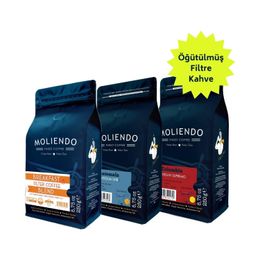 Moliendo Finest Coffee 3x250 gr Öğütülmüş Popüler Filtre Kahve Avantaj Paketi