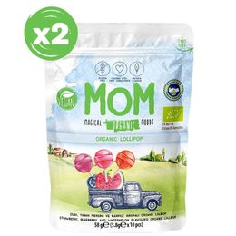 Mom 2x58 gr Organik Meyveli Lolipop