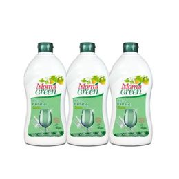 Mom's Green 3x500 ml Bitkisel Limonlu Bulaşık Makinesi Parlatıcı